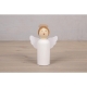 Aniolek DIY z drewnianego pionka figurka do szopki